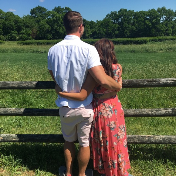 Floral open back wrap dress - Picture 6 of 7